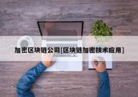 加密区块链公司[区块链加密技术应用]